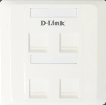 D-Link 4-Port Network Wall Faceplate