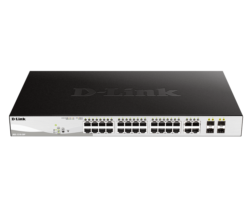 D-Link DGS-1210-28P 28-Port Gigabit PoE Smart Managed Switch