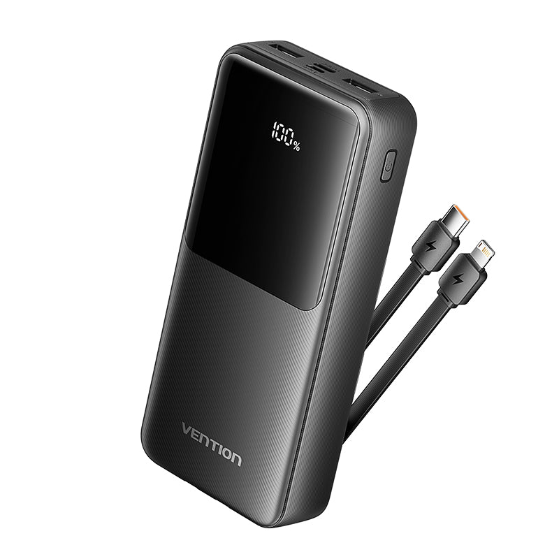 Vention 20000mAh Power Bank with Built-in Cables 22.5W (FHPB0)