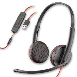 Poly Blackwire 3225 Stereo USB-C Headset front view