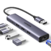 Key Features & Benefits Gigabit Ethernet at 1000Mbps: The RJ45 port delivers a stable wired network connection at up to 1000Mbps, backward compatible with 100Mbps and 10Mbps networks — ideal for video conferencing, online gaming, HD streaming, and large file uploads and downloads where Wi-Fi is unreliable or unavailable. 3× USB 3.0 Ports at 5Gbps: Three USB 3.0 Type-A output ports each support data transfer speeds up to 5Gbps — ten times faster than USB 2.0 — for simultaneous connection of external drives, flash drives, keyboards, mice, and other peripherals. USB-C Power Supply Port (5V/2A): A dedicated USB-C power input accepts a 5V/2A USB-C power adapter (sold separately) to supply additional power to the hub, ensuring stable operation of high-draw devices such as 2.5-inch bus-powered HDDs and SSDs. This port is for power supply only and does not support data transfer or laptop charging. Plug-and-Play on Windows 10/11, macOS, and Chrome OS: No driver installation is required on modern operating systems. The hub is detected automatically and all ports are immediately available. A driver download is required for Windows 7/8/8.1, XP, Vista, and Linux. Compact and Portable: The lightweight build and short integrated cable make the 60554 easy to carry in a laptop bag, suitable for travel, remote work, and temporary wired network setups in hotels, offices, and client sites.