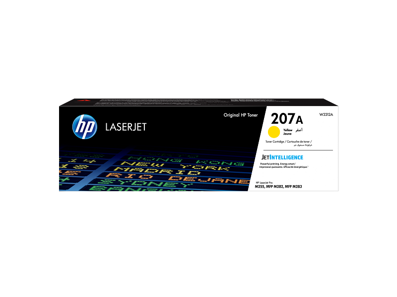 HP 207A Yellow Original LaserJet Toner Cartridge (W2212A)