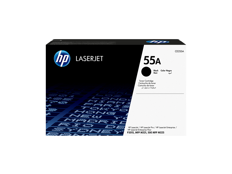 HP 55A Black Original LaserJet Toner Cartridge (CE255A)