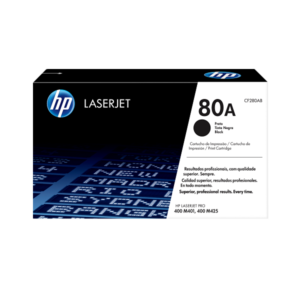 HP 80A Black Original LaserJet Toner Cartridge (CF280A)