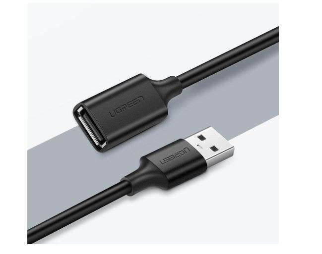 UGREEN USB 2.0 A Male to A Female Cable 1.5m (Black)