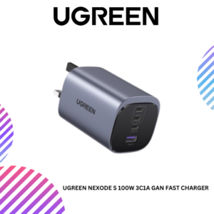 UGREEN Nexode S 100W 4-Port GaN Fast Charger UK – Foldable 3C1A Multi-Device Wall Adapter