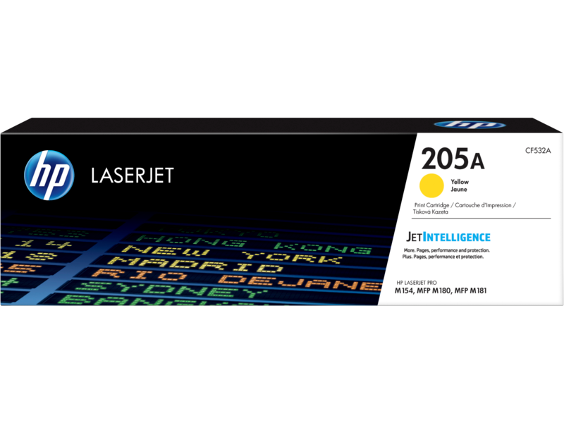 HP 205A Yellow Original LaserJet Toner Cartridge (CF532A)