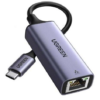 UGREEN USB Type C to 10/100/1000M Ethernet Adapter (Space Gray)