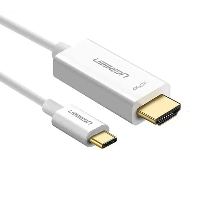 UGREEN USB Type C to HDMI Cable Male to Male ABS Case 1.5m (White)