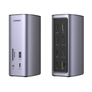 UGREEN 12-in-1 Fast Charge Universal Docking Station with Triple Display and 100W Power Delivery