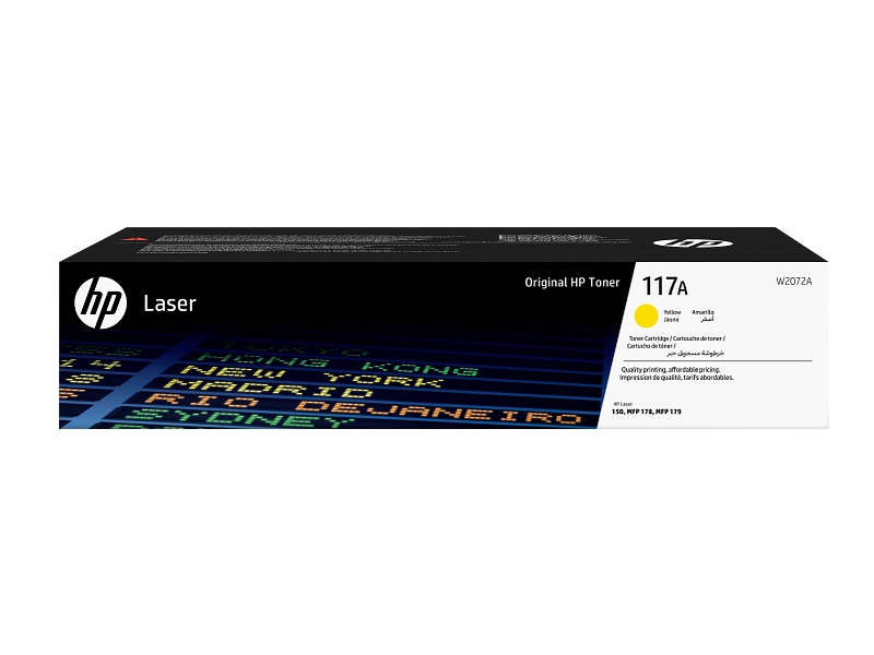HP 117A Yellow Original Laser Toner Cartridge (W2072A)
